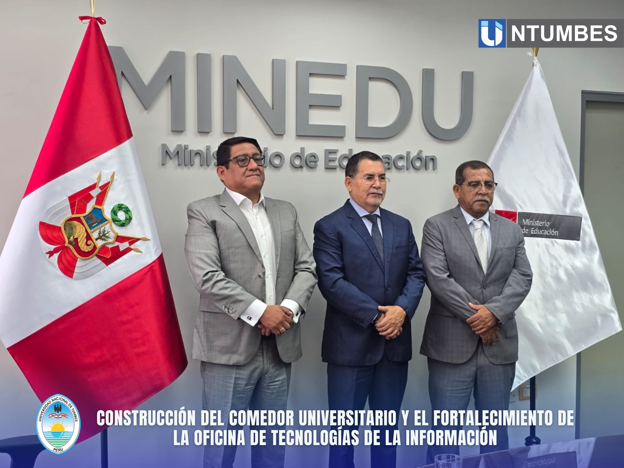 GESTIONES PARA EL COMEDOR UNIVERSITARIO Y FORTALECIMIENTO TECNOLÓGICO EN LA UNTUMBES 